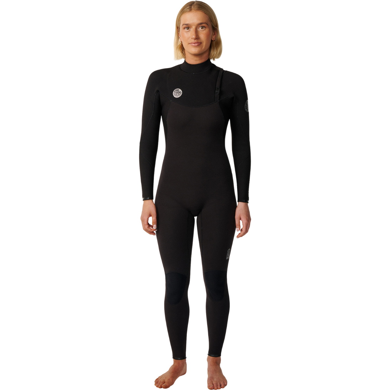 2027 Rip Curl Womens Elasto 5/4mm Zip Free Wetsuit 17WWFS - Black